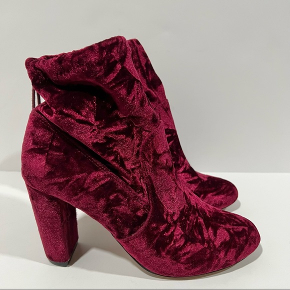 Express Shoes - Express Velvet Ankle Boots